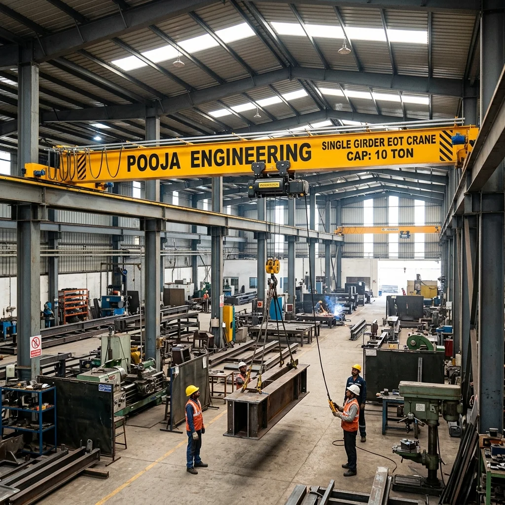 SINGLE GIRDER EOT CRANE