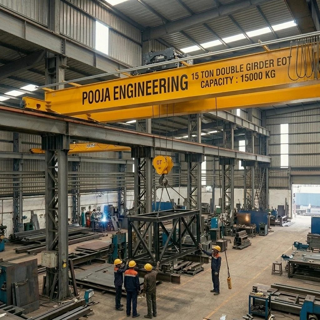 15 Ton Double Girder EOT Crane
