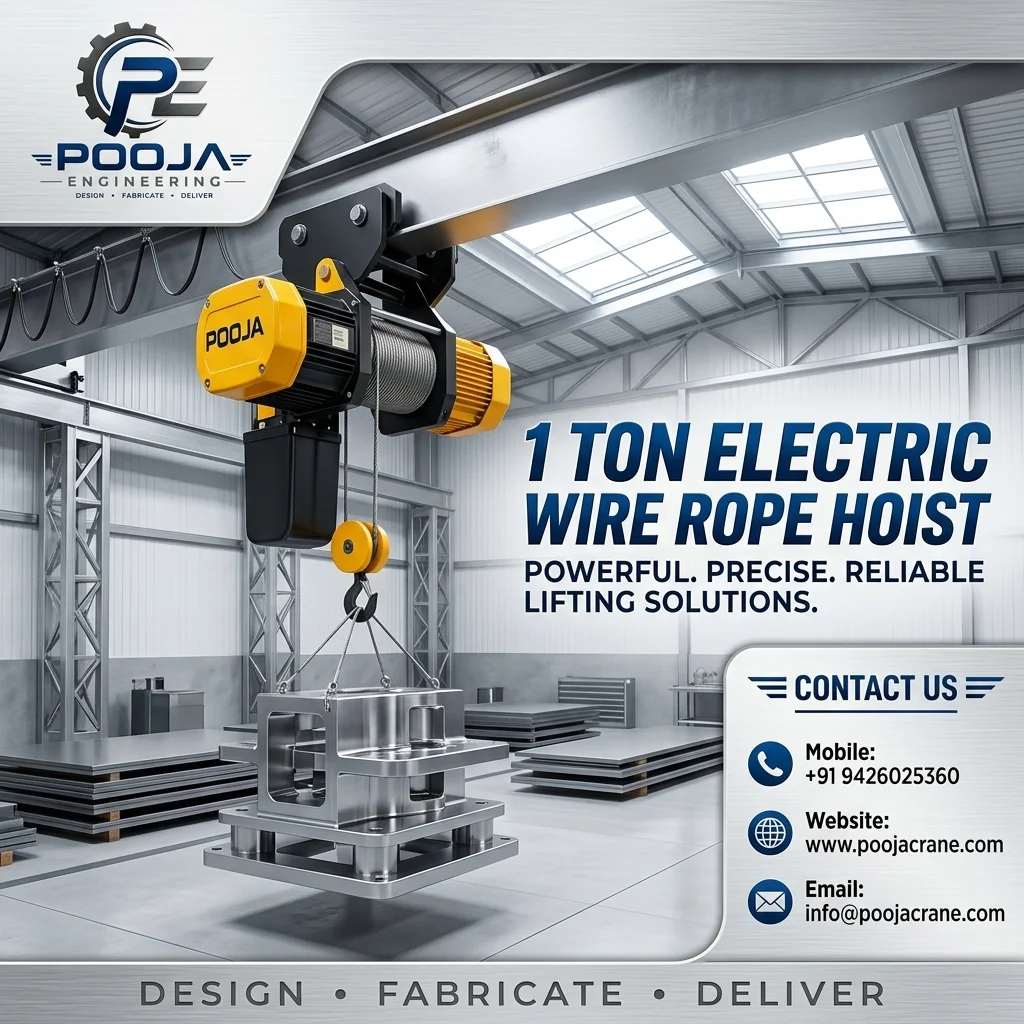 1 Ton Electric Wire Rope Hoist